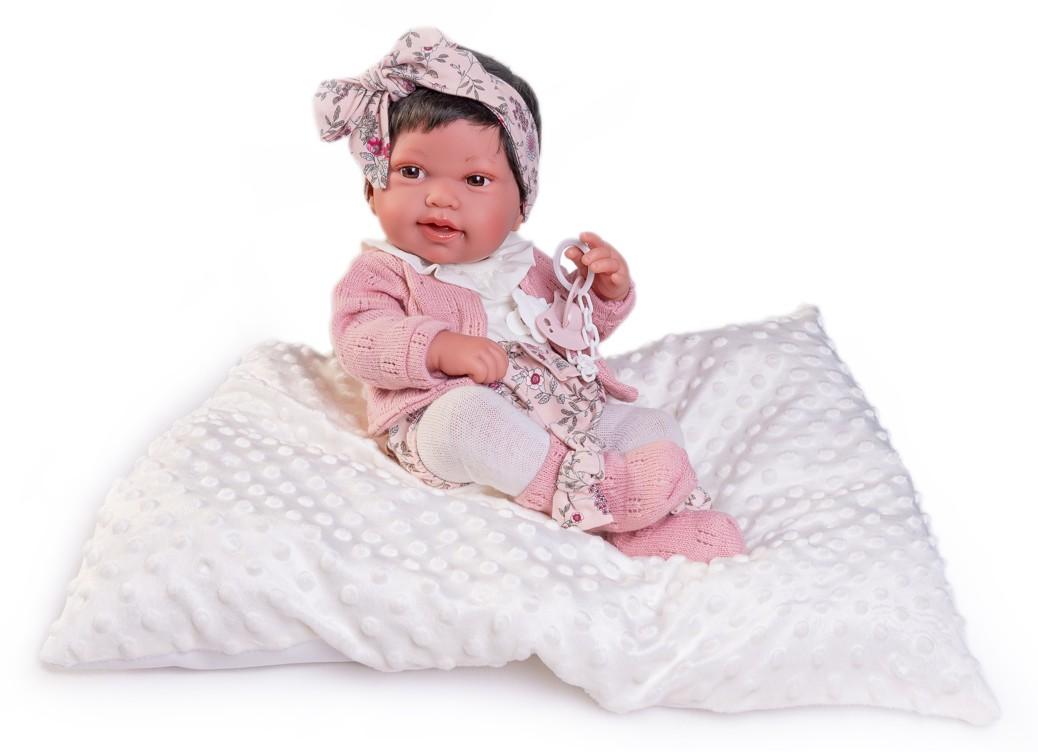 Realistické miminko - holčička - Pipa s mašlí od Antonio Juan