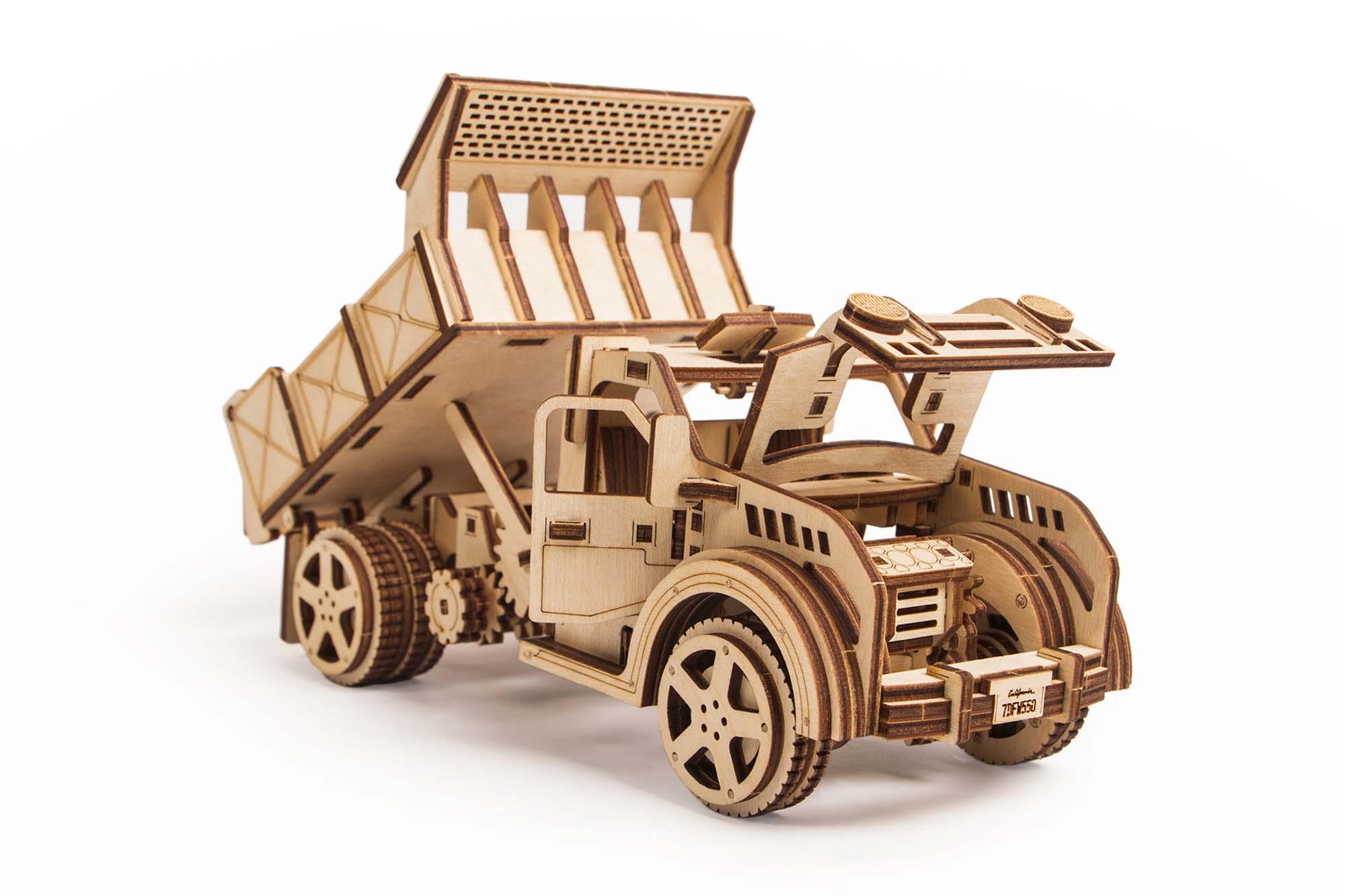 Wood Trick "Nákladní auto č. 1" - 3D dřevěné mechanické puzzle