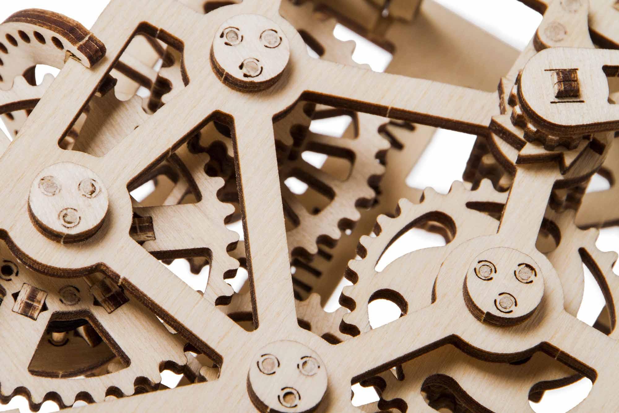 Wood Trick "Jeřáb s kontejnerem" - 3D dřevěné mechanické puzzle
