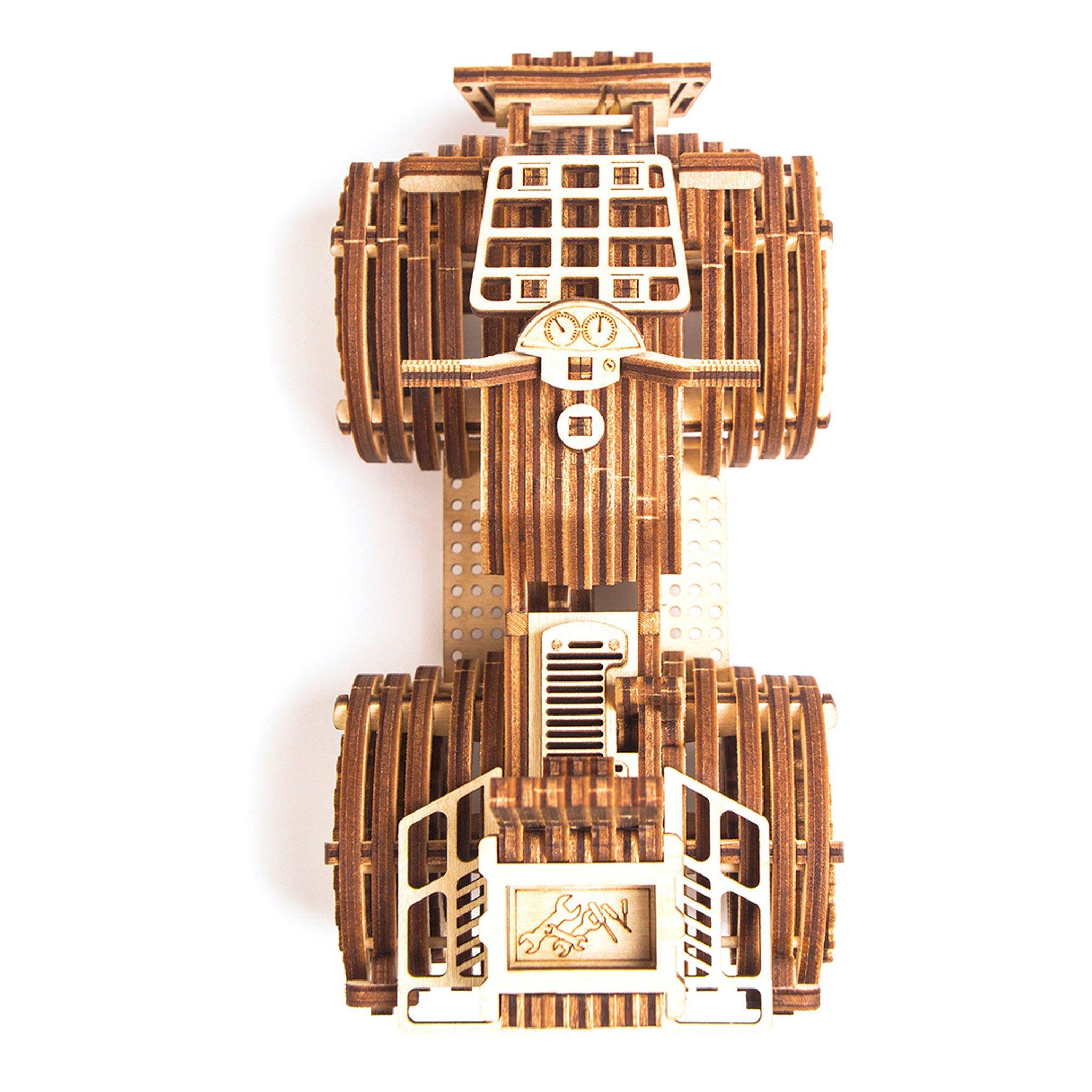 Wood Trick  "Čtyřkolka" - 3D dřevěné mechanické puzzle 
