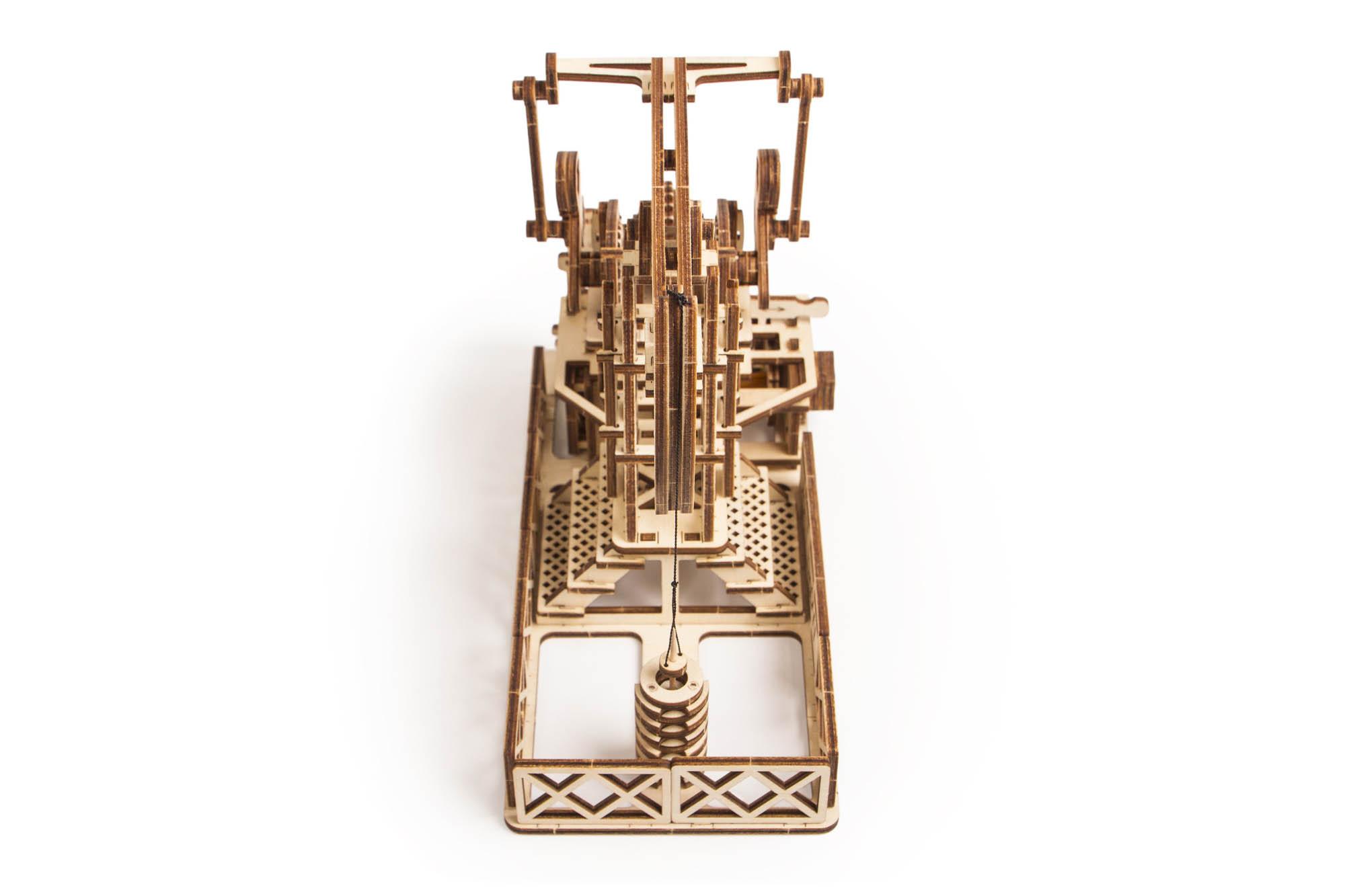 Wood Trick "Ropný jeřáb" - 3D dřevěné mechanické puzzle