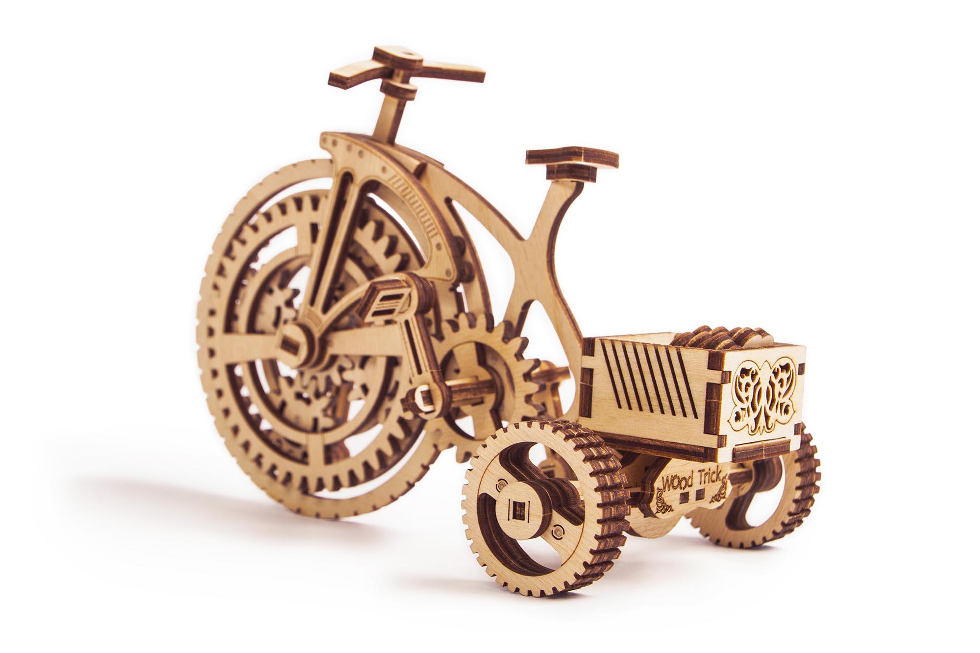 Wood Trick "Jízdní kolo" - 3D dřevěné mechanické puzzle