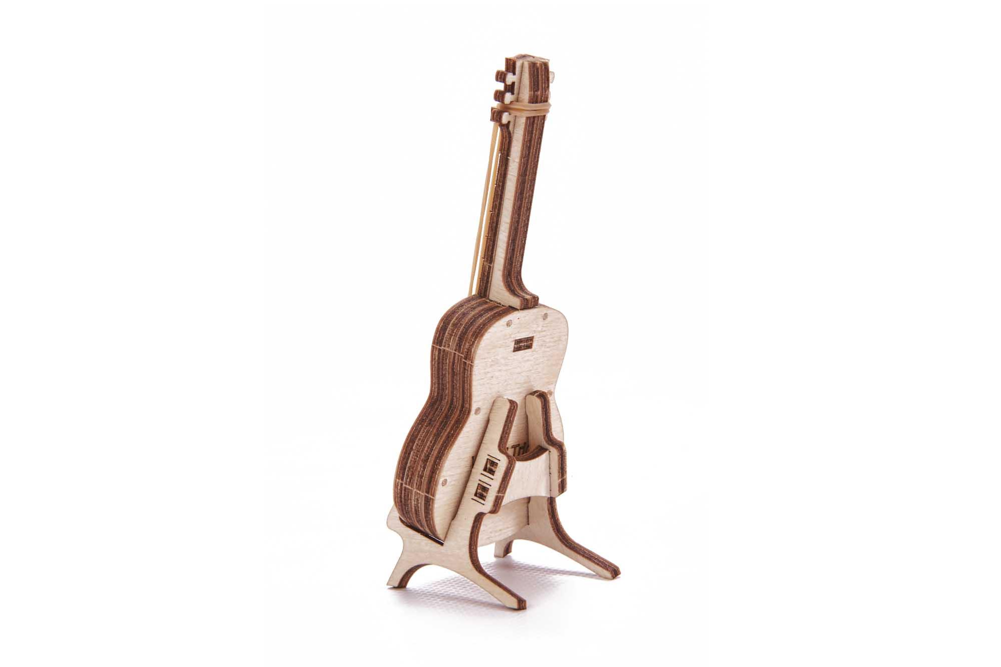Wood Trick  "Kytara" - "Woodik Guitar" - 3D dřevěné mechanické puzzle 