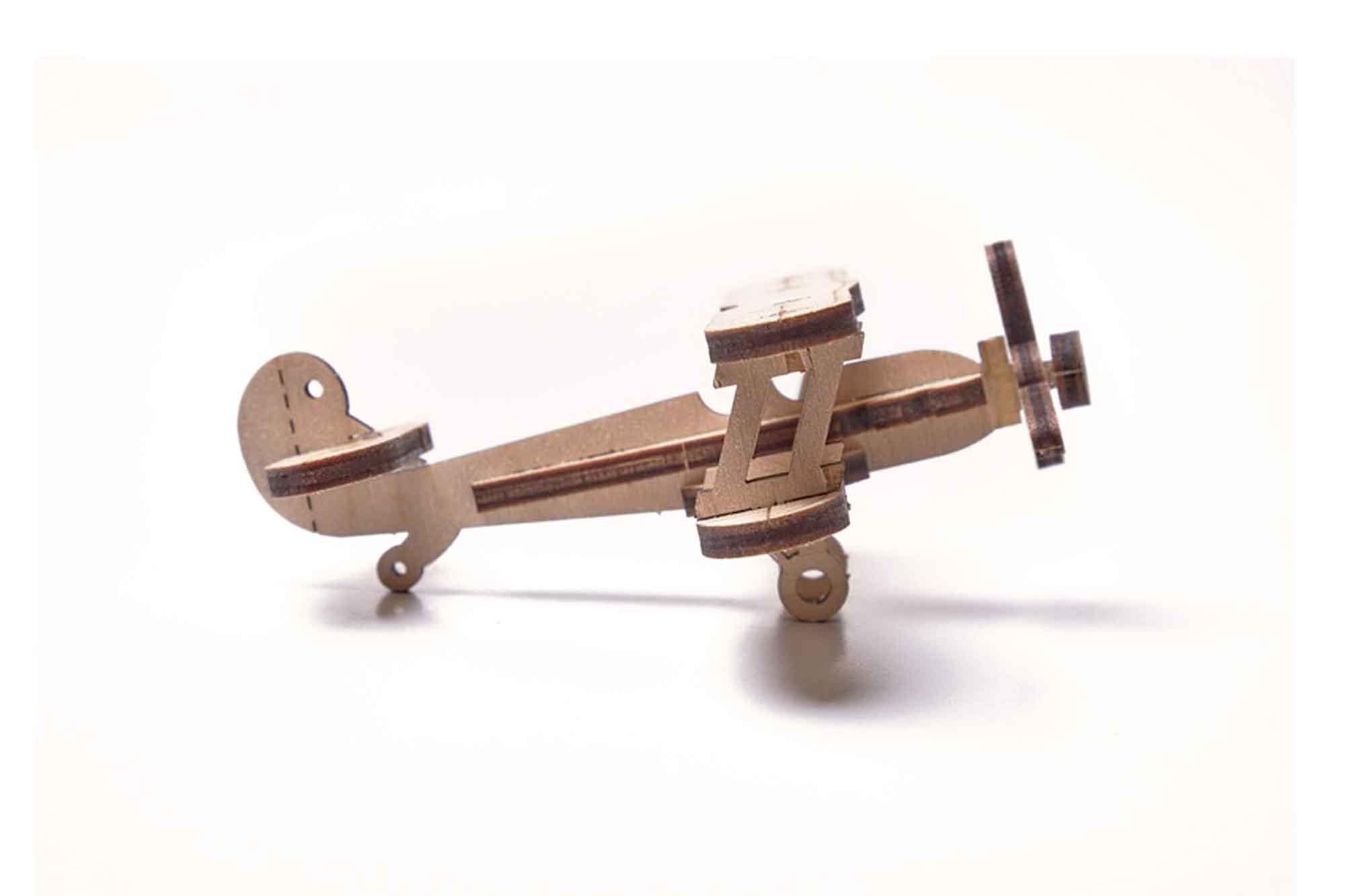 Wood Trick "Mini letadlo" - "Woodik Mini Plane" - 3D dřevěné mechanické puzzle