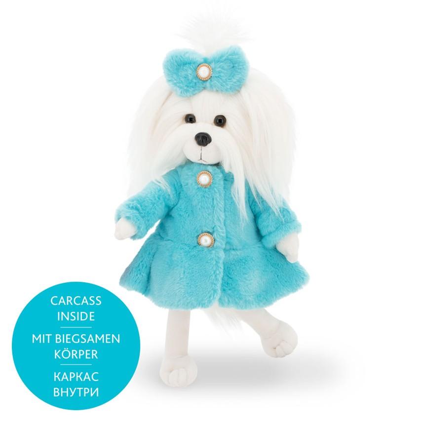 Mimi s kostřičkou ve světle modrém huňatém kabátku - maltézská slečna od firmy ORANGE TOYS