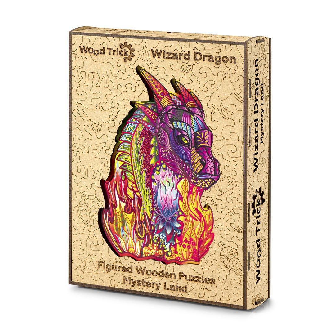 Wood Trick "Čarovný drak" - pestrobarevné 2D puzzle