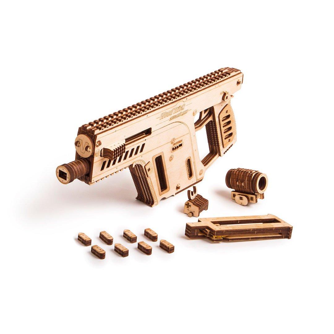 Wood Trick "Útočná zbraň" - 3D dřevěné mechanické puzzle 