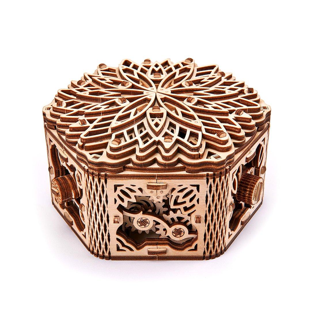 Wood Trick "Tajemný květ" - 3D dřevěné mechanické puzzle