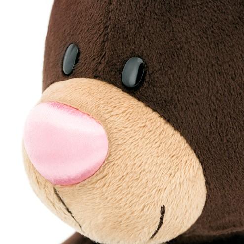 Medvědí slečna v růžových šatech s broží od firmy ORANGE TOYS - 30 cm