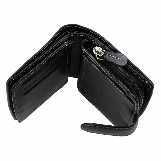 Dámská černá kožená peněženka - LAGEN