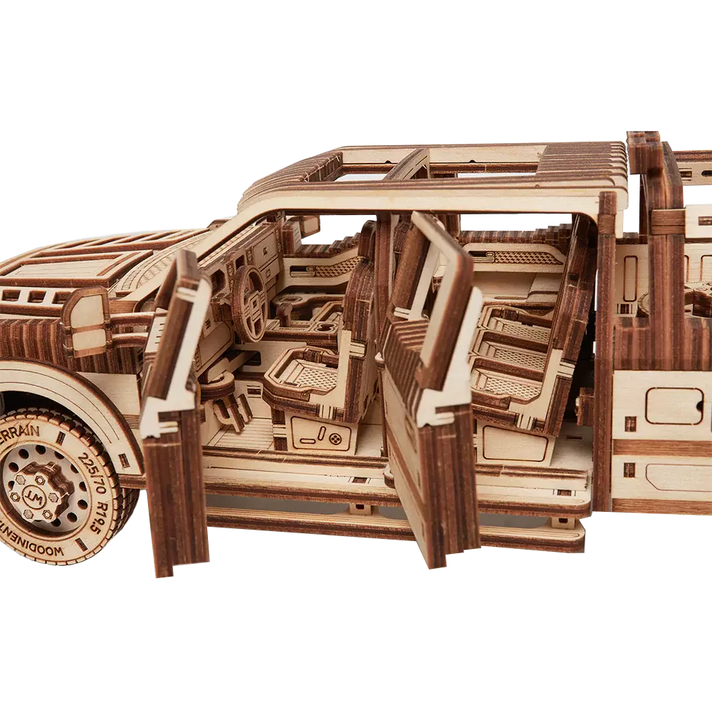 Wood Trick "Nákladní pickup" - 3D dřevěné mechanické puzzle