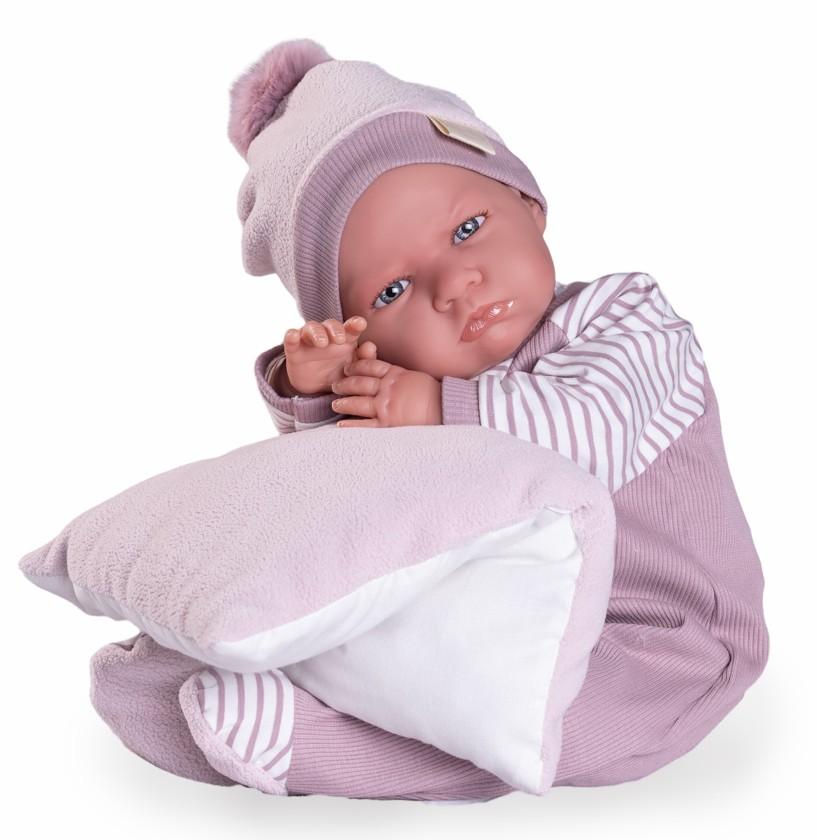 Miminko - Můj první reborn Berta v pyžámku na polštářku od Antonio Juan