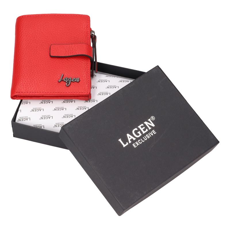 Dámská krémová kožená peněženka LAGEN