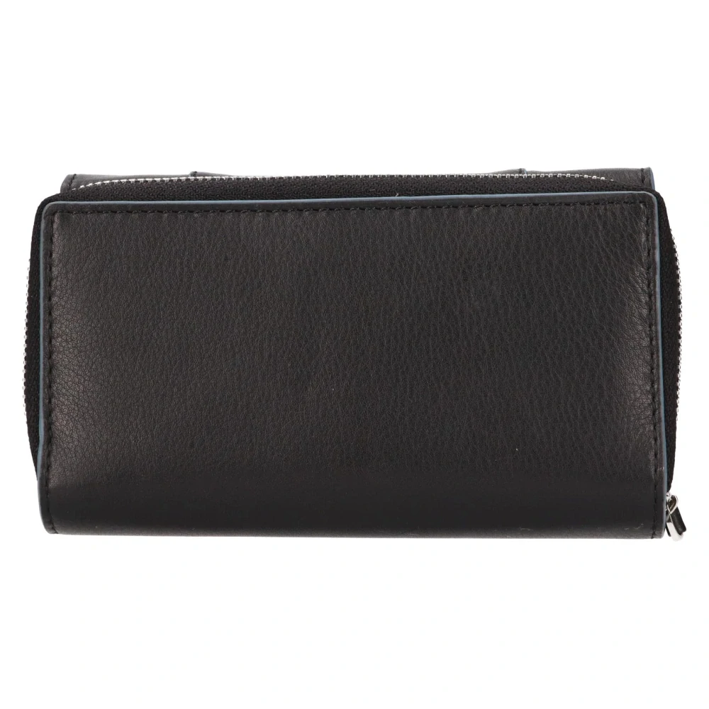 Dámská černo-žlutá kožená peněženka - LAGEN