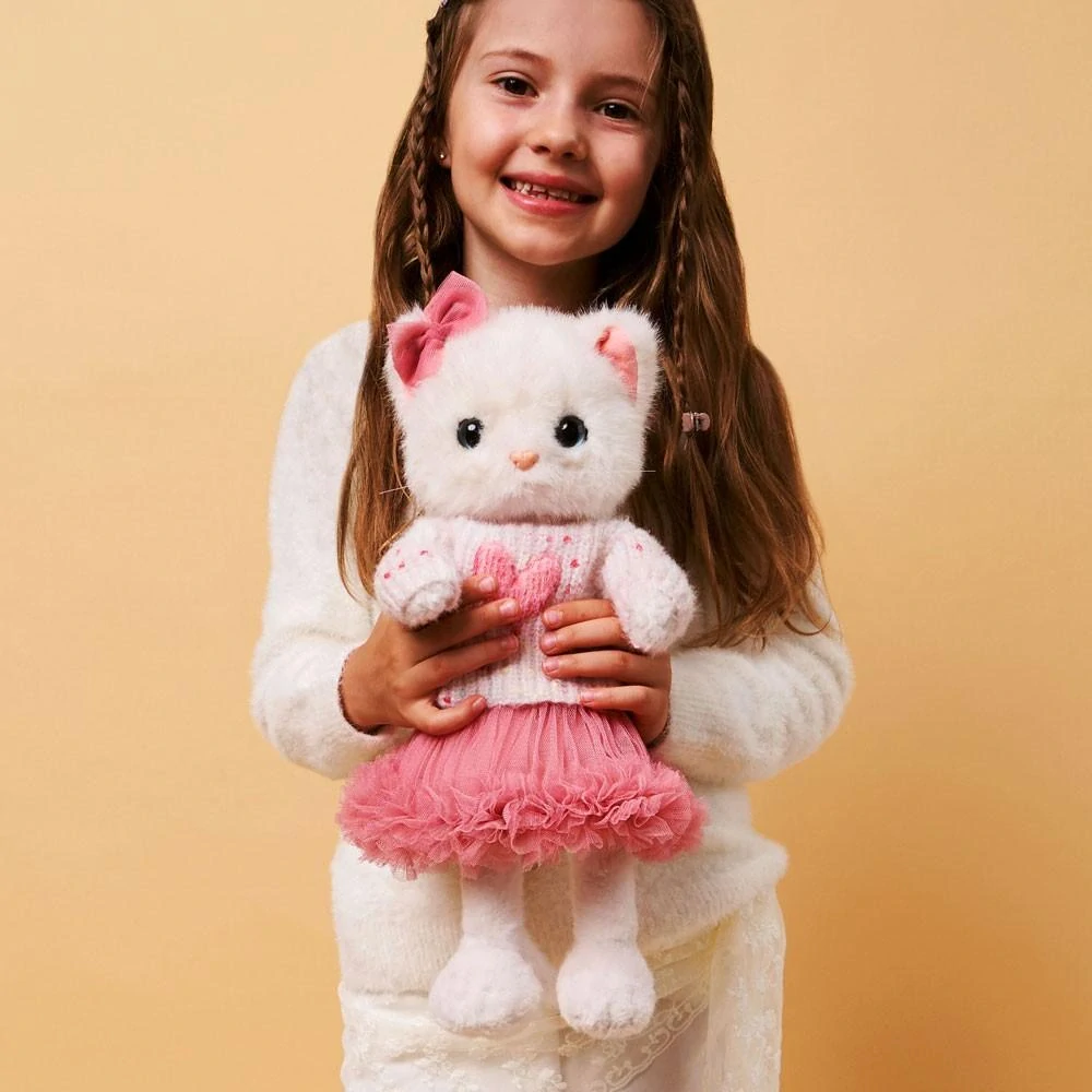 Orange Toys – Lucky Sophie s tělíčkem s kostřičkou v pleteném svetru s růžových srdíčkem