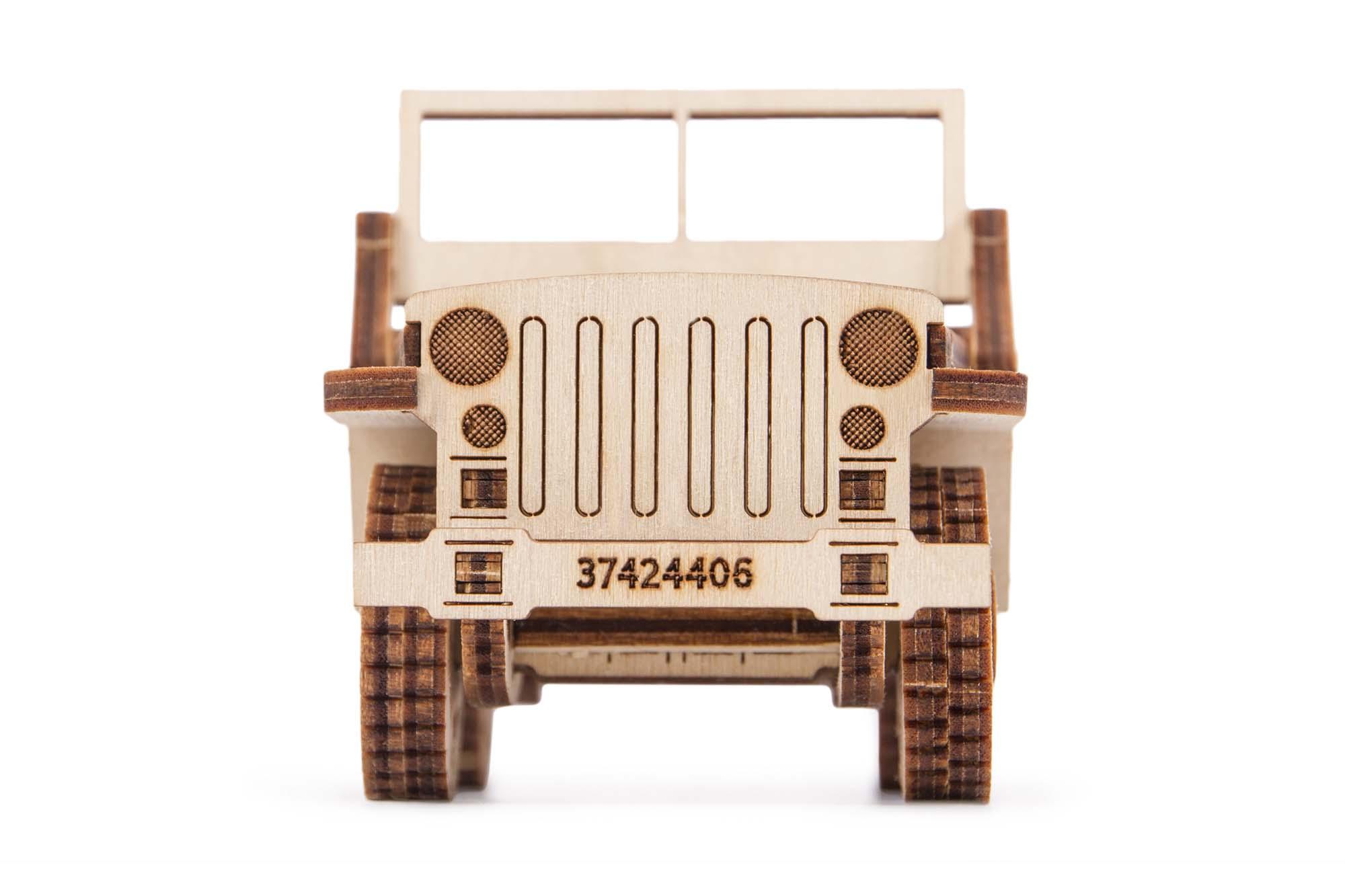 Wood Trick "Jeep" - 3D dřevěné mechanické puzzle