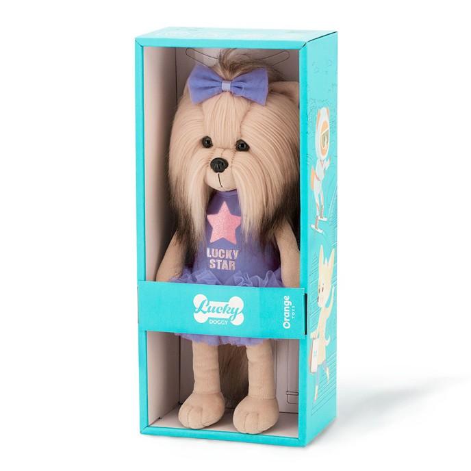 Yoyo s tělíčkem s kostřičkou ve sportovních fialových šatech - jorkšírka od firmy ORANGE TOYS