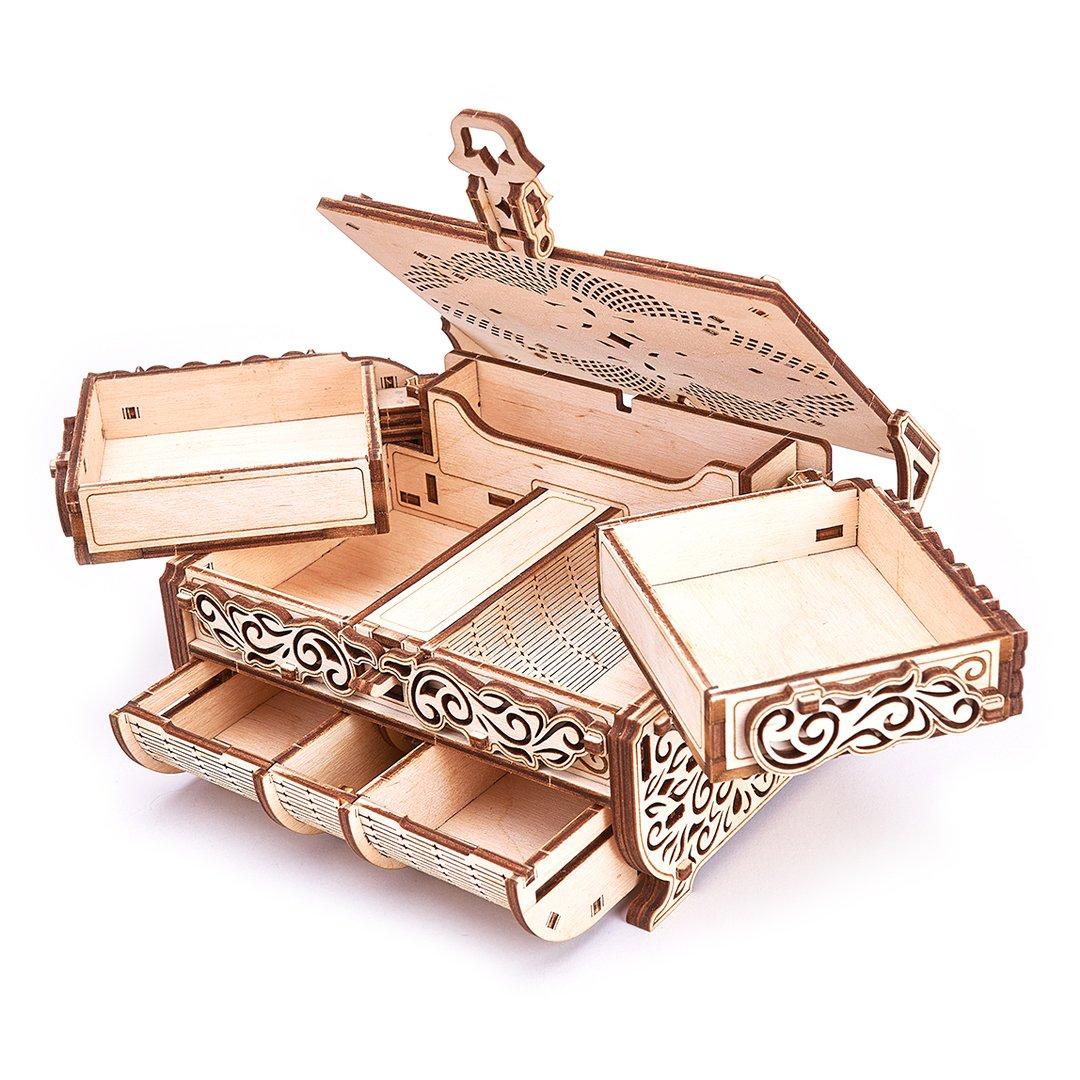 Wood Trick "Šperkovnice zdobená drahokamy od firmy Swarowski" - 3D dřevěné mechanické puzzle