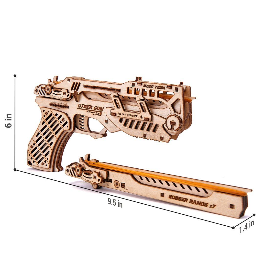 Wood Trick "Kybernetická zbraň" - 3D dřevěné mechanické puzzle 