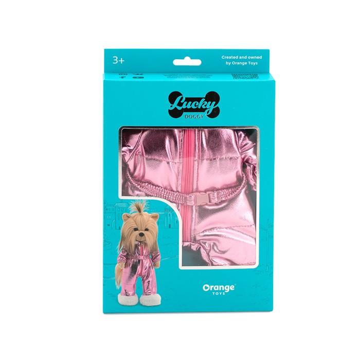 Obleček pro pejsky Lucky Doggy - sada "Růžová třpytivá kombinéza" od firmy ORANGE TOYS