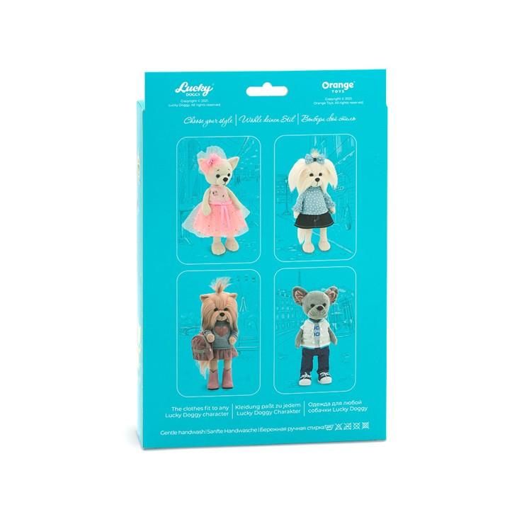 Obleček pro pejsky Lucky Doggy - sada "Modrý kabát" od firmy ORANGE TOYS
