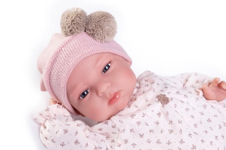 Reborn miminko - Můj malý reborn - holčička  Tufi s růžovou dečkou  od Antonio Juan