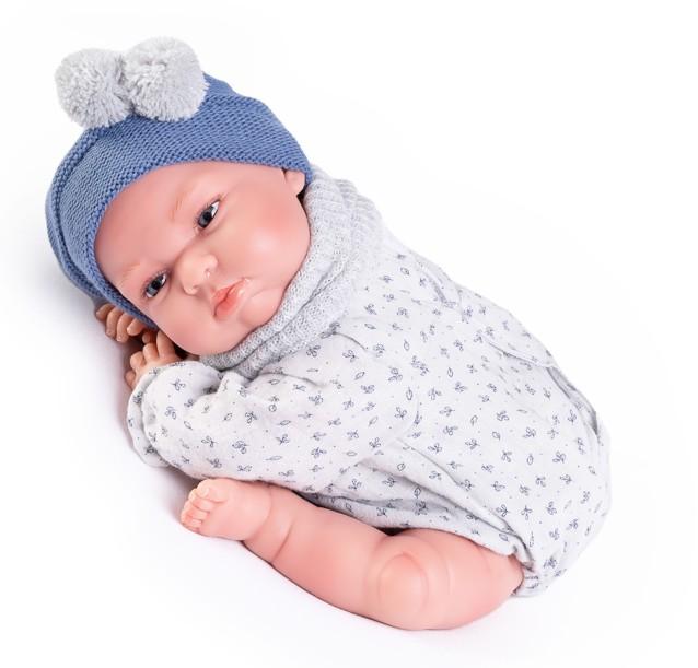 Reborn miminko - Můj malý reborn - chlapeček Tufi s modrou dečkou od Antonio Juan