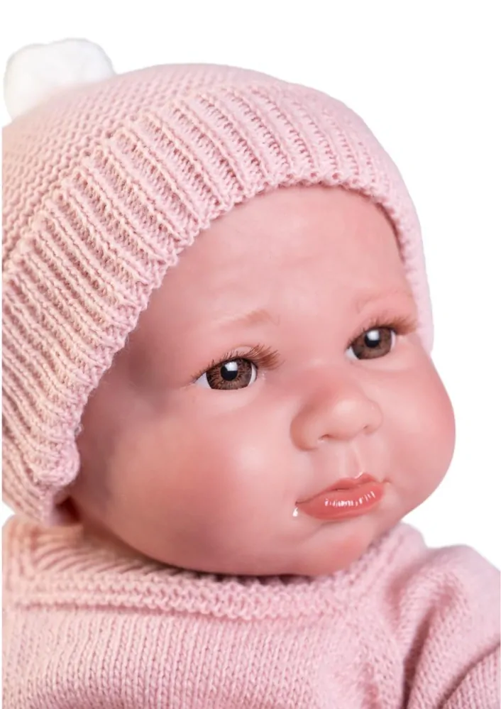 Reborn miminko - Sweet Reborn Luca v pleteném oblečku od Antonio Juan