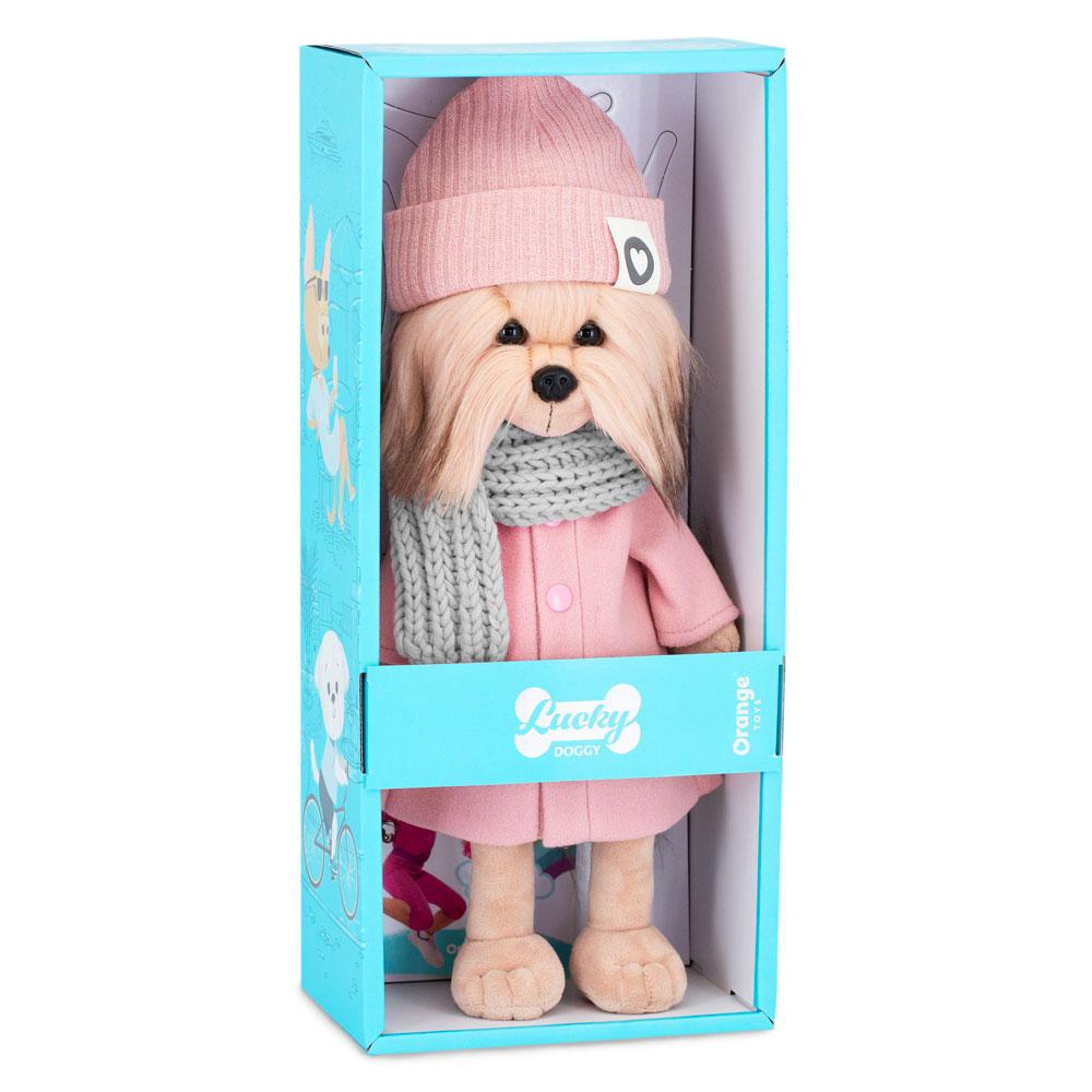 Yoyo s tělíčkem s kostřičkou v růžovém kabátku - jorkšírka od firmy ORANGE TOYS