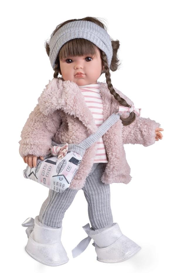 Realistická panenka  Bella  v zimním oblečku od firmy Antonio Juan ze Španělska