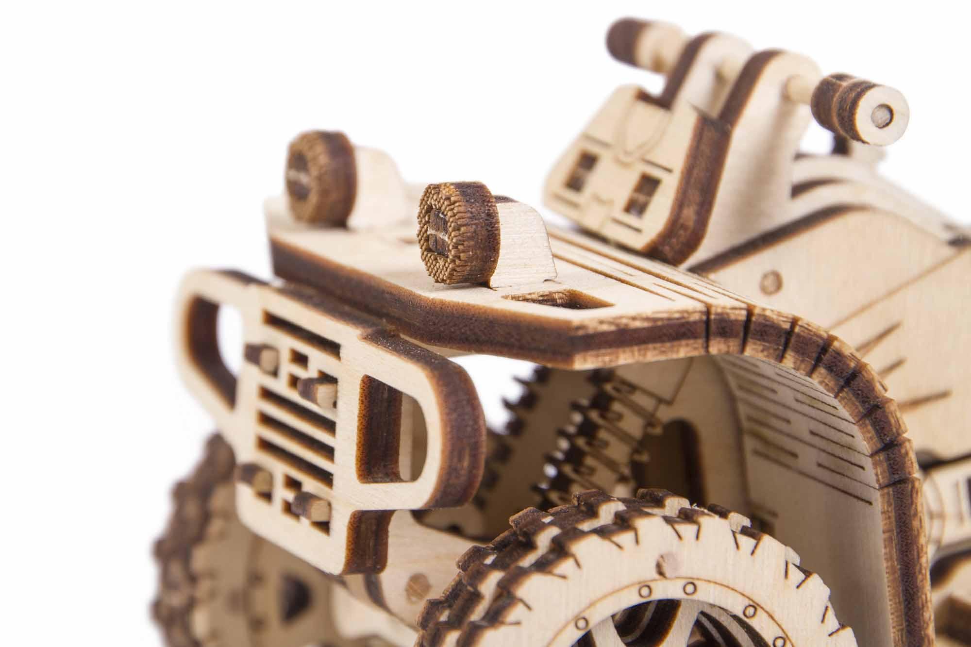 Wood Trick  "Čtyřkolka ATV" - 3D dřevěné mechanické puzzle 