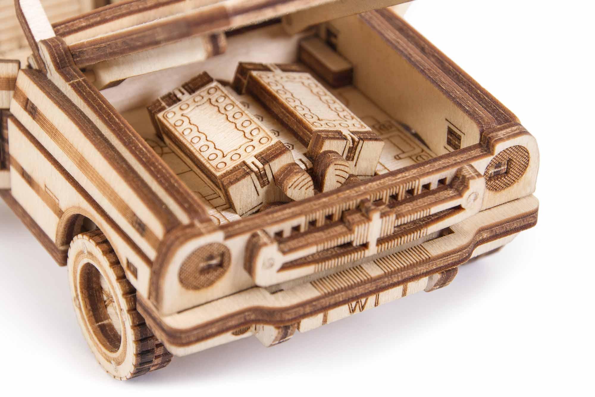 Wood Trick "Kabriolet" - 3D dřevěné mechanické puzzle