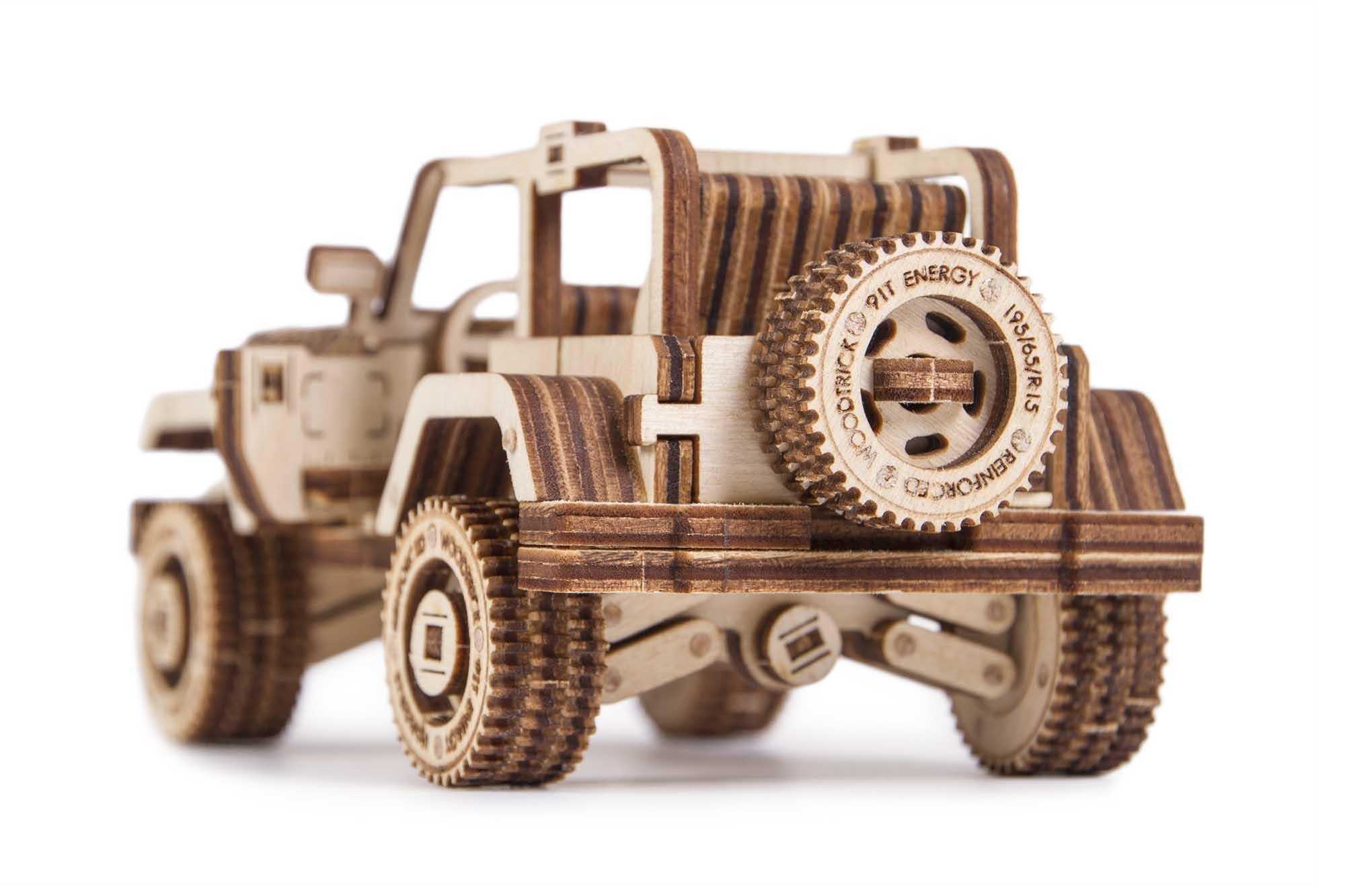 Wood Trick "Safari auto" - 3D dřevěné mechanické puzzle