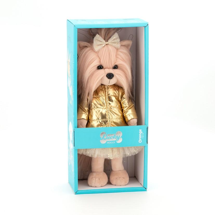 Yoyo s tělíčkem s kostřičkou ve zlaté bundě - jorkšírka od firmy ORANGE TOYS