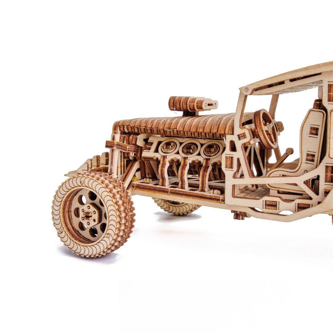 Wood Trick "Bláznivá bugatka" - 3D dřevěné mechanické puzzle