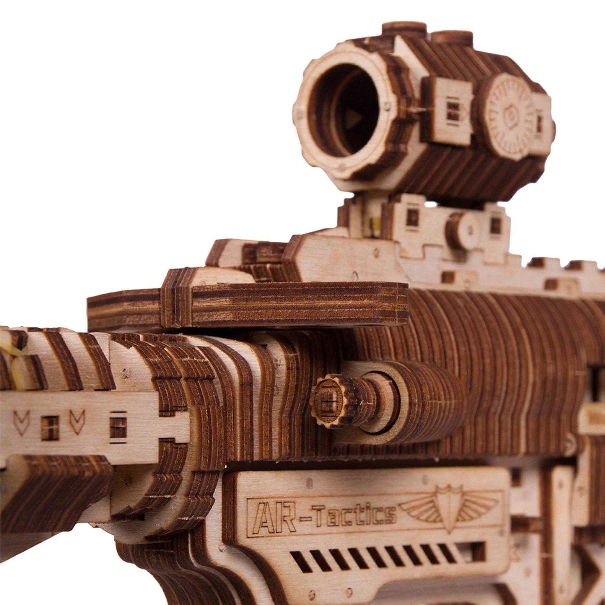 Wood Trick "Útočná zbraň AR-T" - 3D dřevěné mechanické puzzle