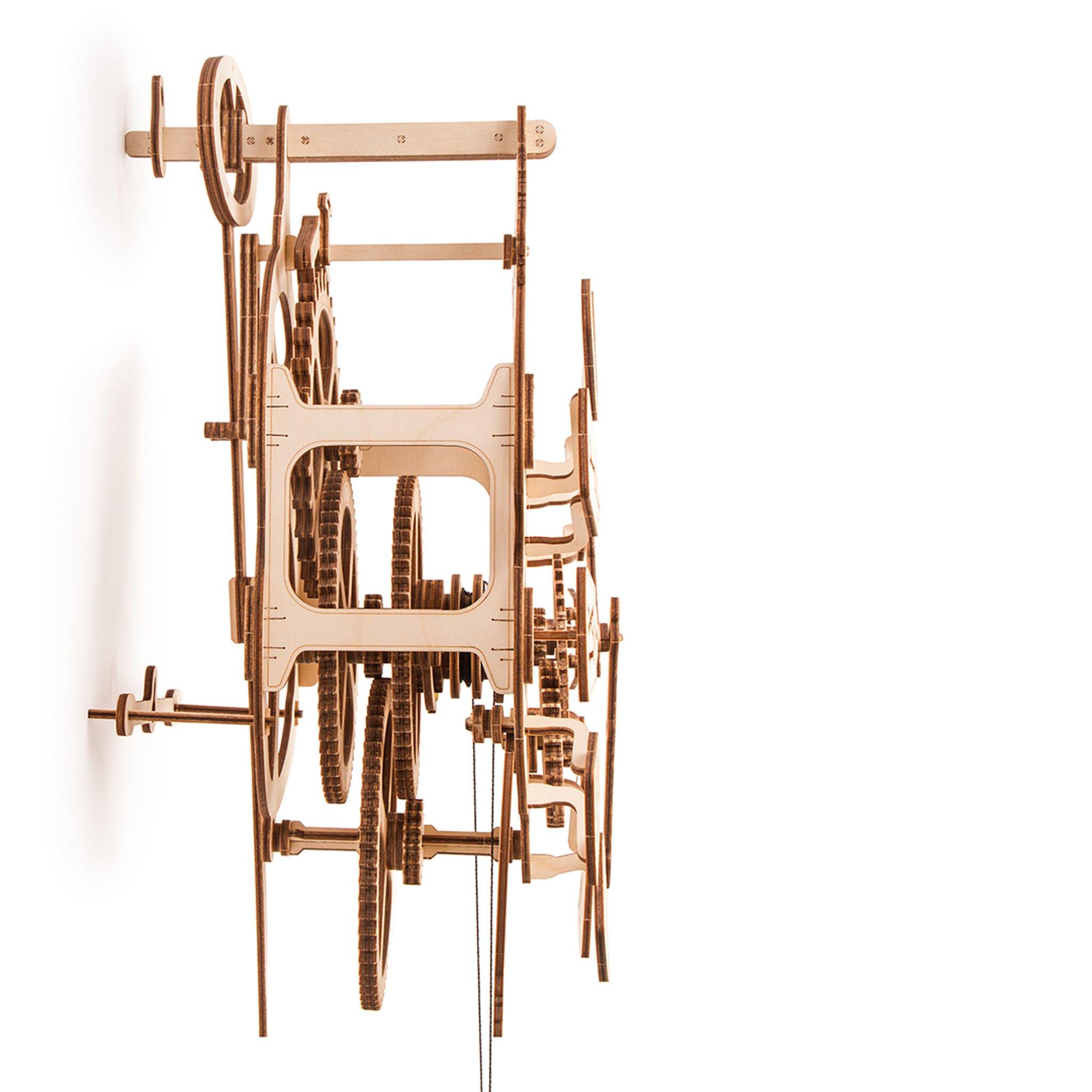 Wood Trick "Nástěnné kyvadlové hodiny" - 3D dřevěné mechanické puzzle