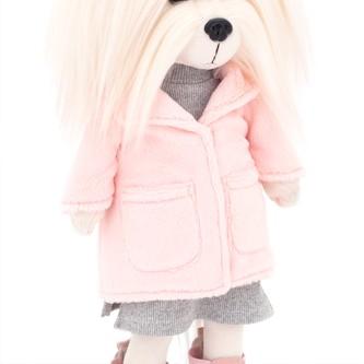 Mimi s kostřičkou v růžovém kabátku - maltézská slečna od firmy ORANGE TOYS