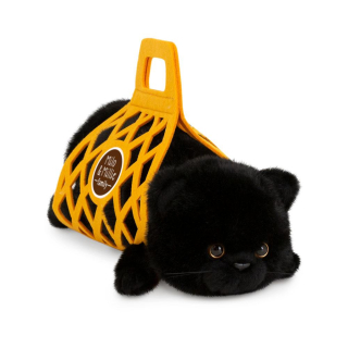 Černá kočička Milo v přepravce od firmy ORANGE TOYS 
