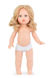 Panenka - holčička Carol bez oblečení - světlé vlasy - od španělské firmy Marina & Pau