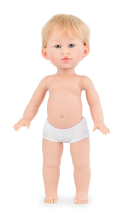 Panenka - clapeček Ivan bez oblečení - světlé vlasy - od španělské firmy Marina & Pau