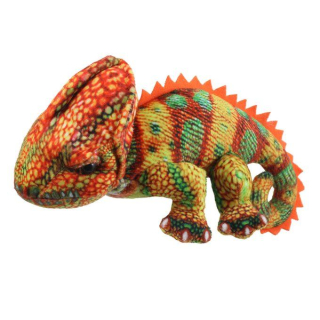 Prstový maňásek - Malinká stvoření - Chameleon - oranžový