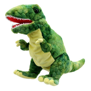Maňásek na ruku - Malý T-rex - zelený