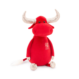 Orange Toys – červený plyšový býček Fortune