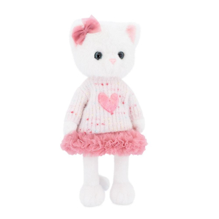 Orange Toys – Lucky Sophie s tělíčkem s kostřičkou v pleteném svetru s růžových srdíčkem