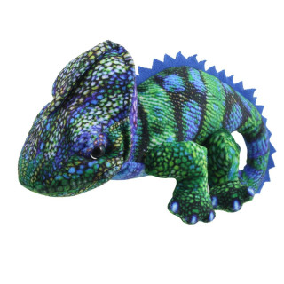 The Puppet Company – prstový maňásek – Malinká stvoření – Chameleon - modro-zelený
