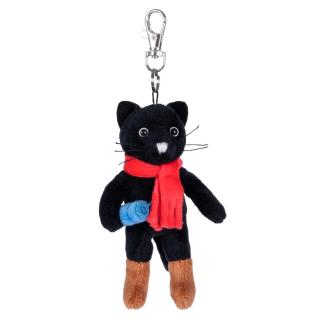 Plyšový přívěsek na karabince – kocour Mikeš 12 cm
