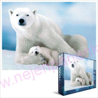 Lední medvěd a medvídě - Puzzle EuroGraphics 1000
