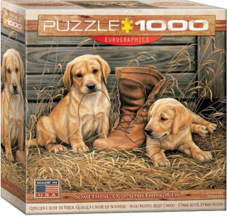 Štěňata s botou - Puzzle Eurographics
