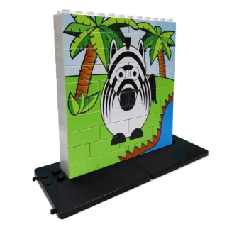 Zebra - Vertikální puzzle - 32ks
